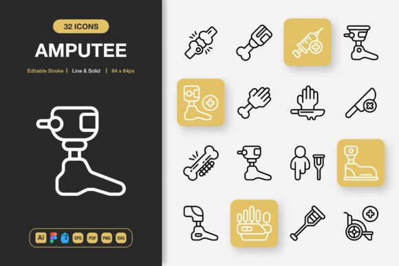 Amputee Icons: Graphics That Elevate Design