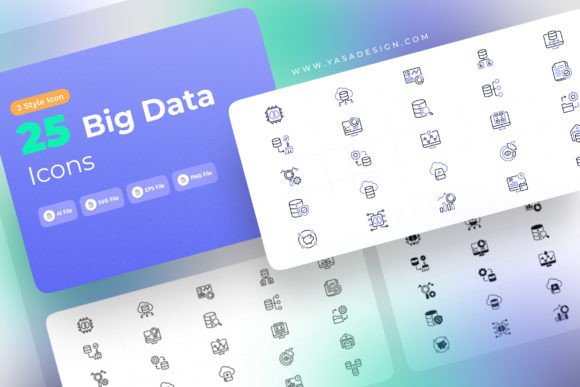Big Data Icons Set Review
