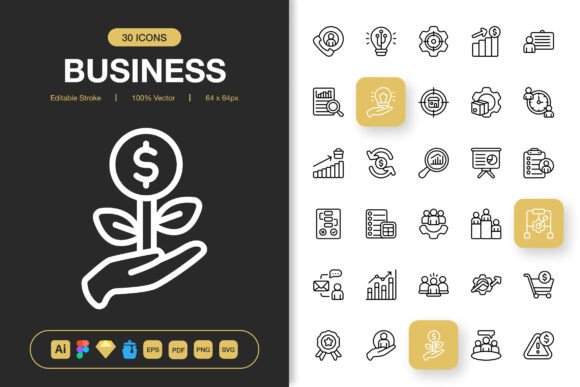 Business Icons Pack: Graphics and Icons for Modern Design