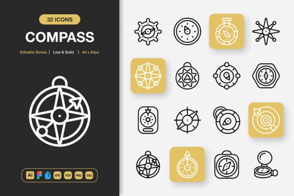 Compass Icons: Graphics for Every Project