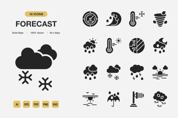 Forecast Solid Icons: Graphics with Purpose