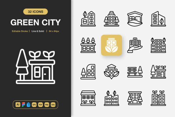 Green City Icons: Graphics for Real Local Business