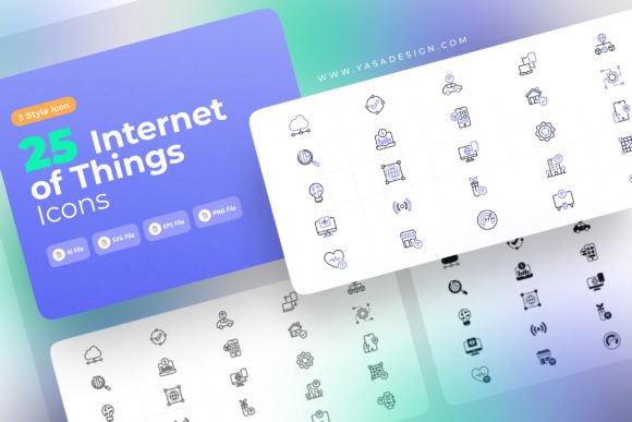 Internet of Things Icons Set Graphics and Icons