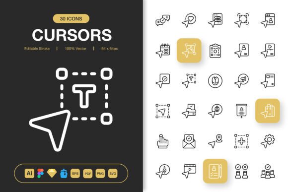 Selection and Cursors Icon Pack